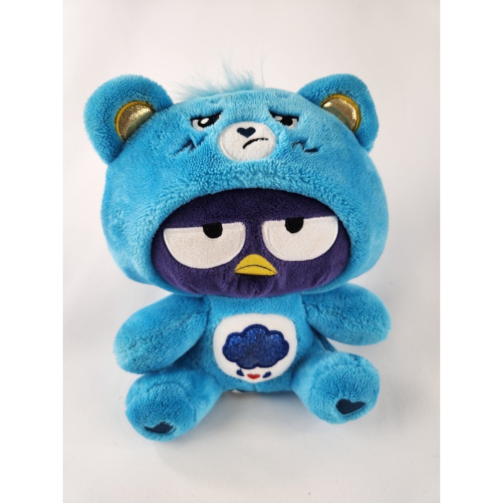 Sanrio Hello Kitty Care Bears Collab Badtz-Maru Dressed Grumpy Bear Plush 9"